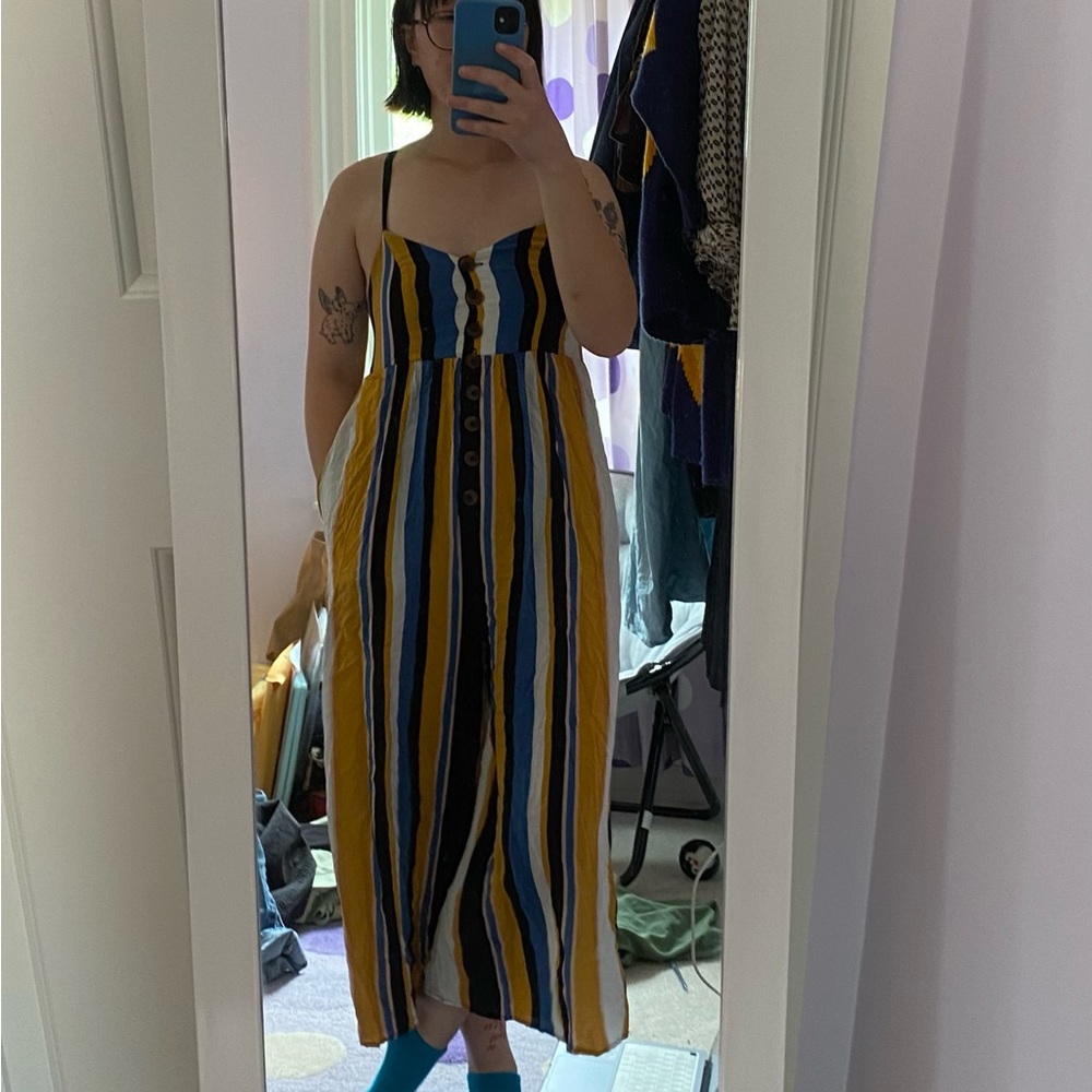 Stripes urban outfitters jumpsuit